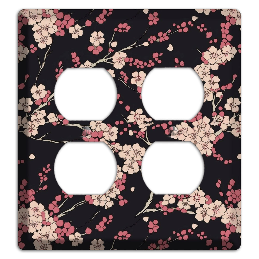 Night Blossom Drift 2 Duplex Wallplate