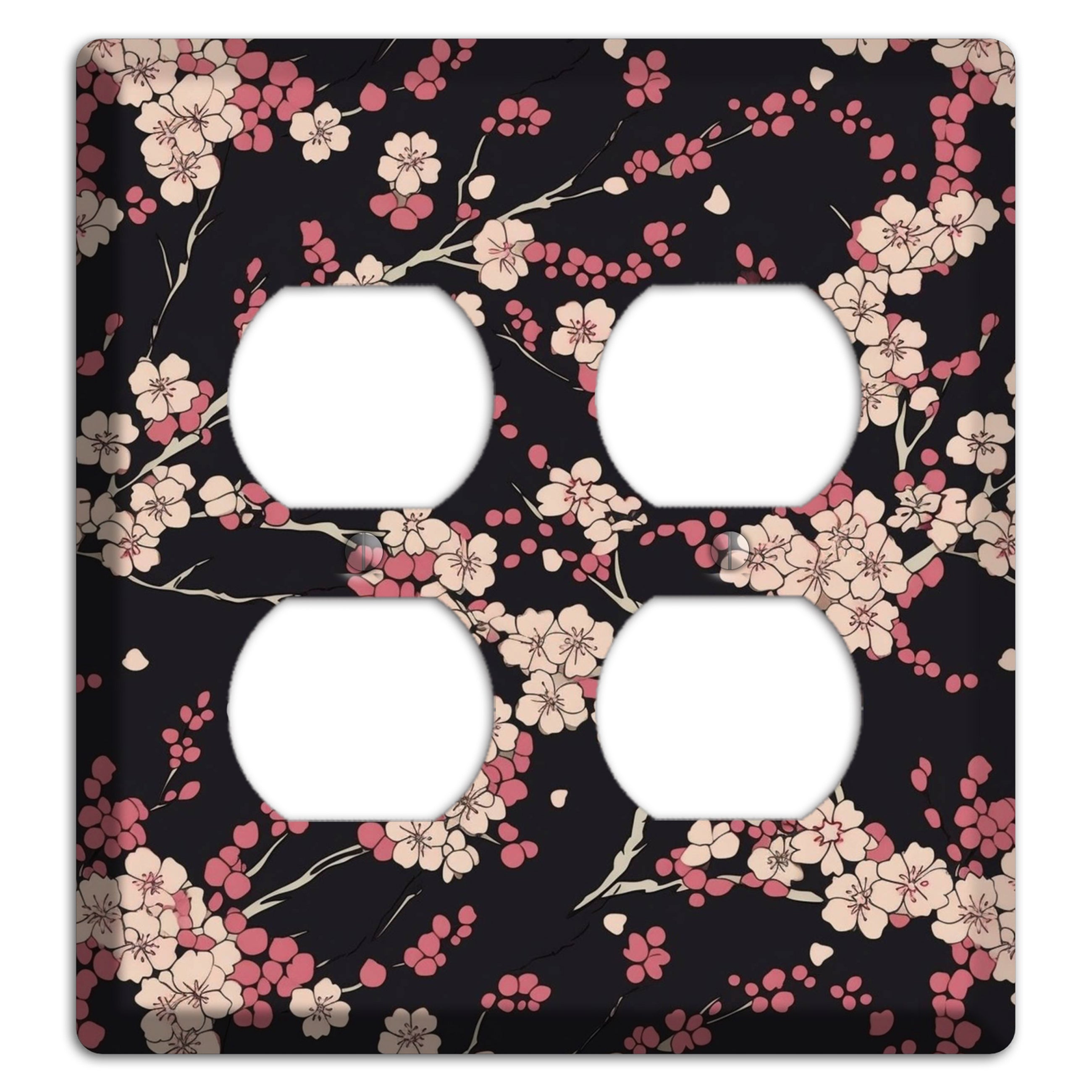 Night Blossom Drift 2 Duplex Wallplate