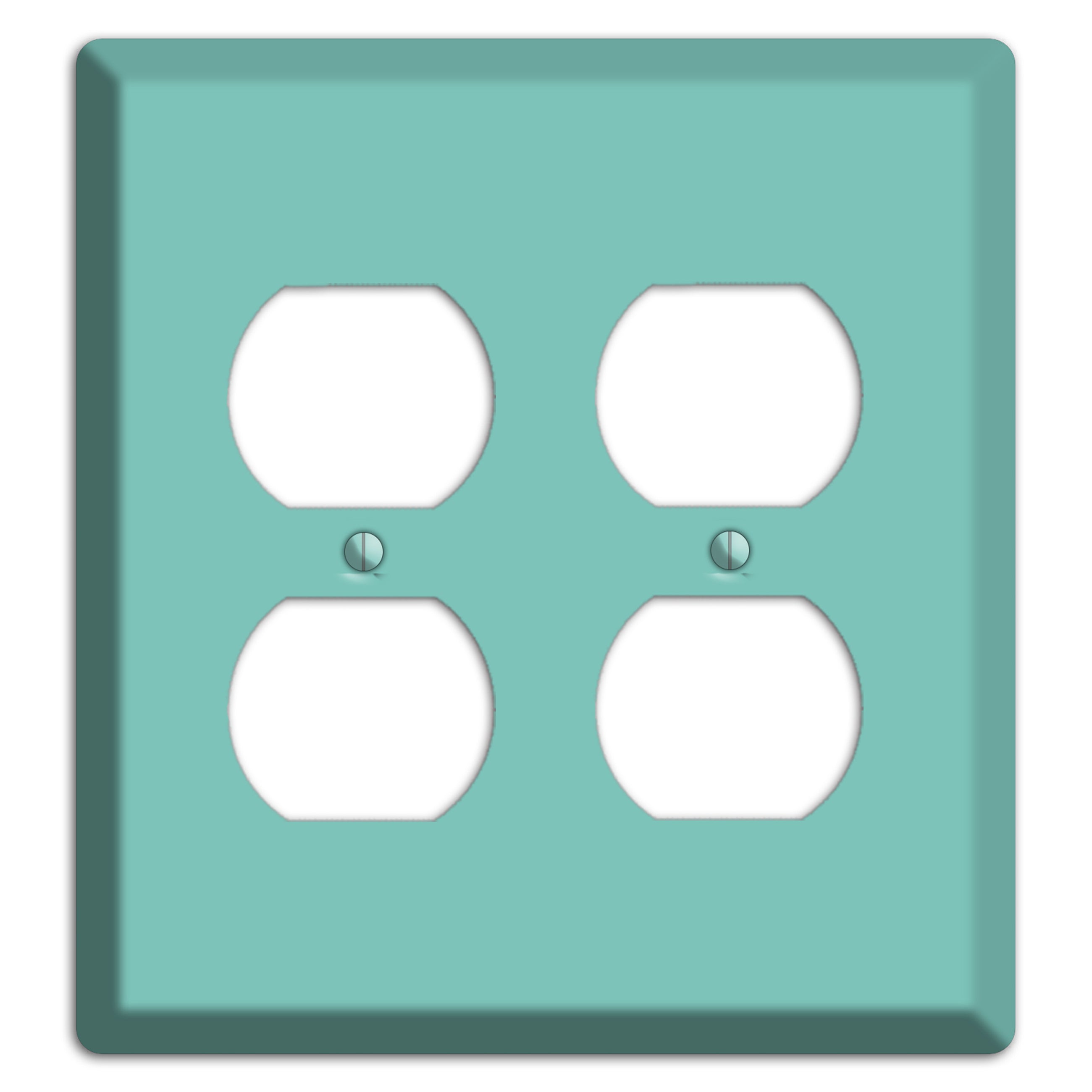 Baxter Seafoam 2 Duplex Wallplate