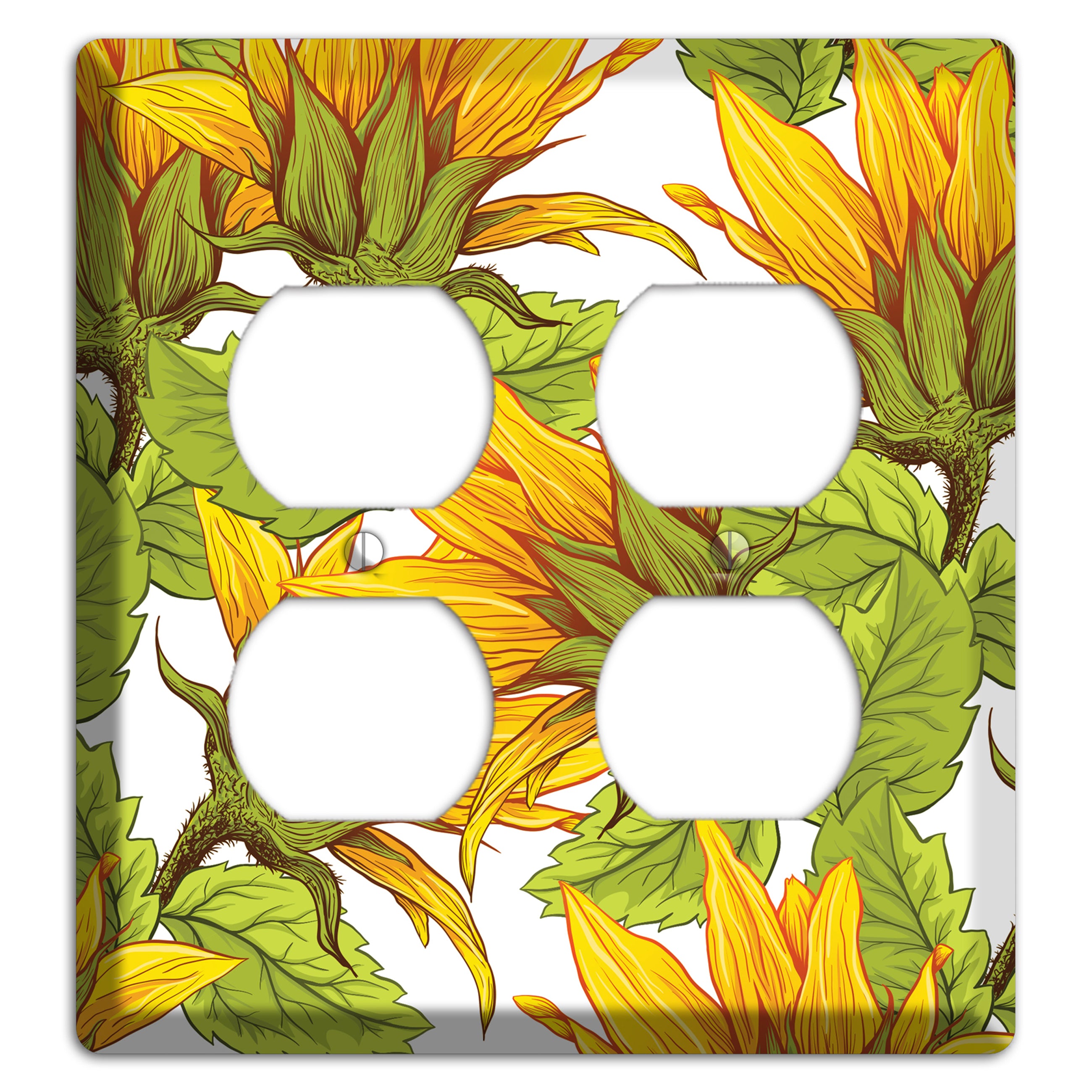 Golden Bloom Scatter 2 Duplex Wallplate