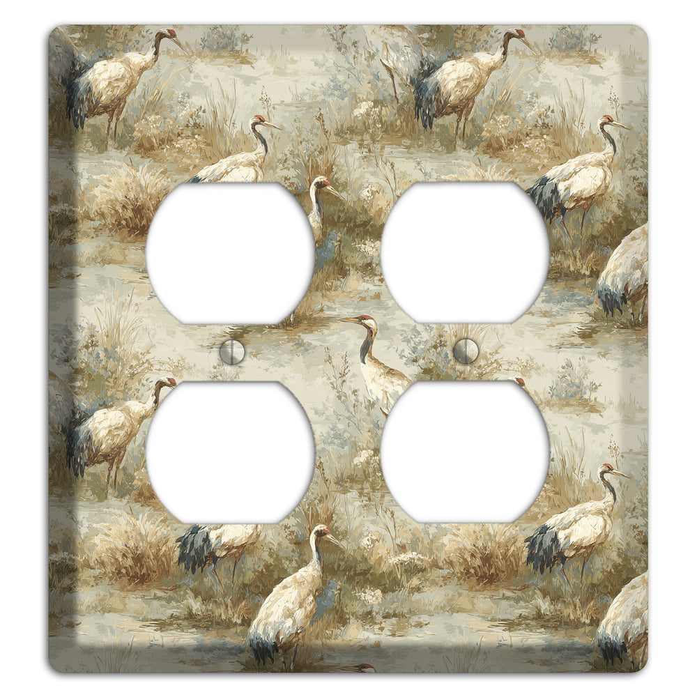 Marshland Crane Reverie 2 Duplex Wallplate