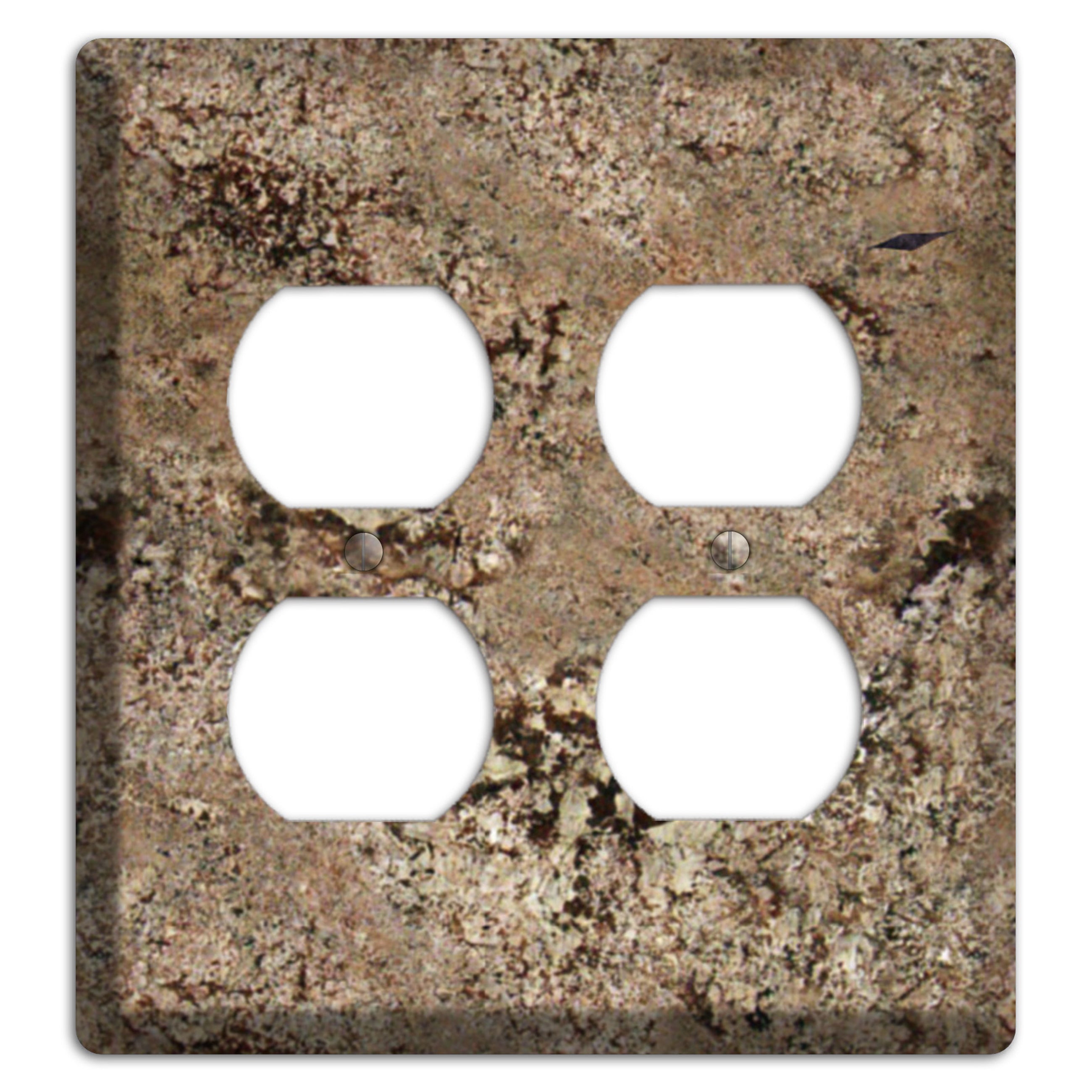 Crema Bordeaux Granite 2 Duplex Wallplate