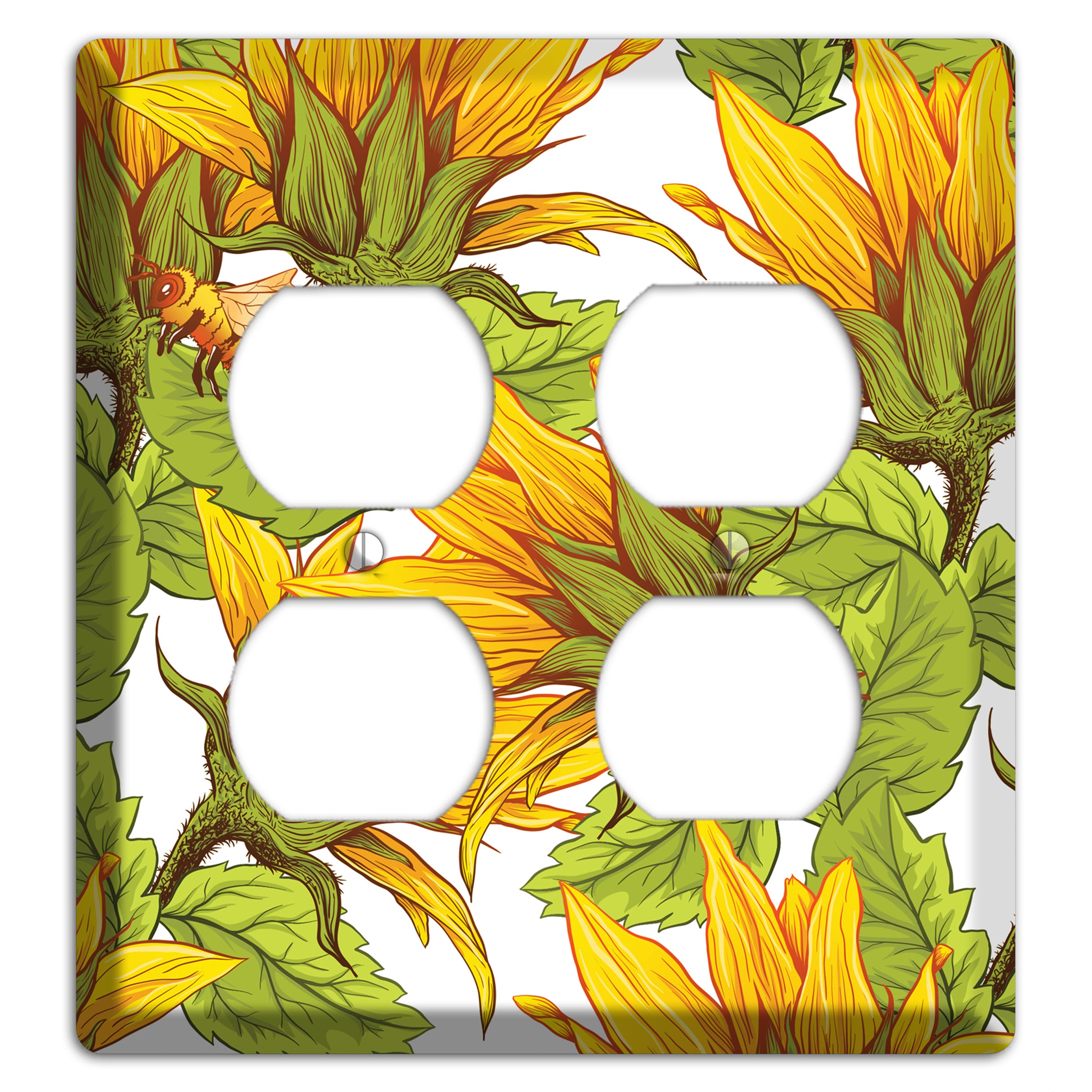Pollen & Wings 2 Duplex Wallplate