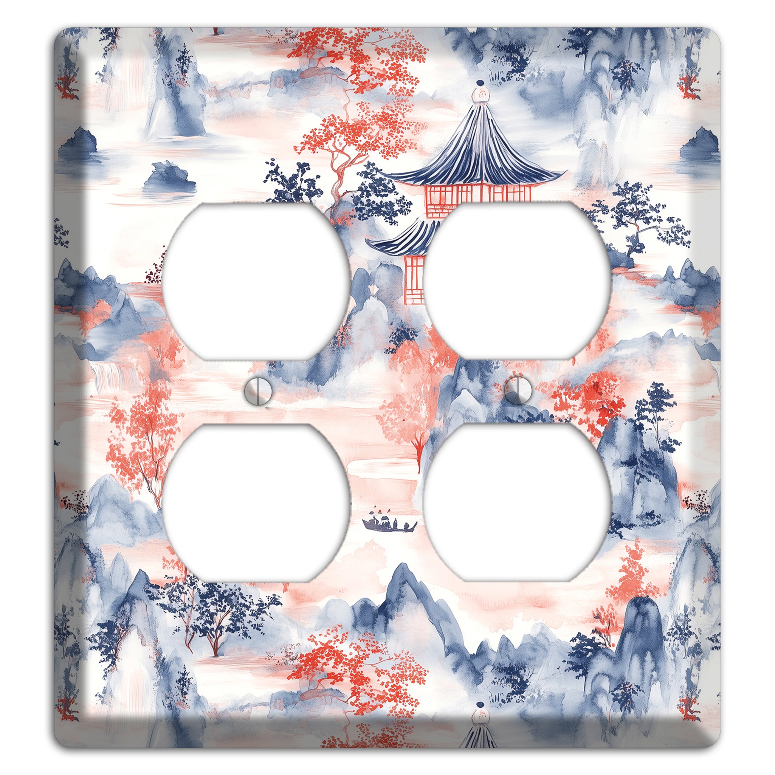 Ink & Ember Peaks 2 Duplex Wallplate