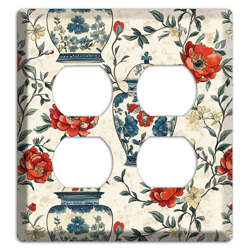 Porcelain & Peony 2 Duplex Wallplate