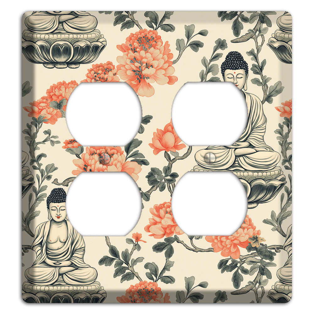 Lotus & Ember 2 Duplex Wallplate