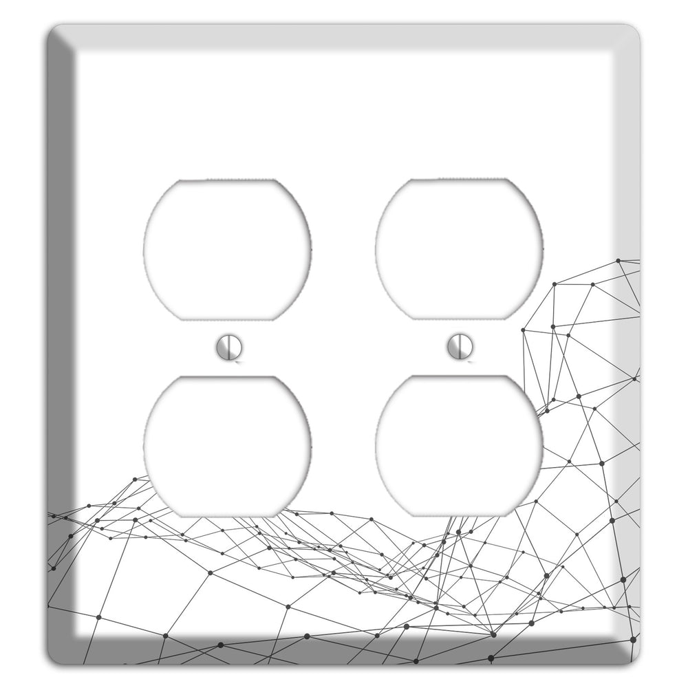 Lattice Wave Surge 2 Duplex Wallplate