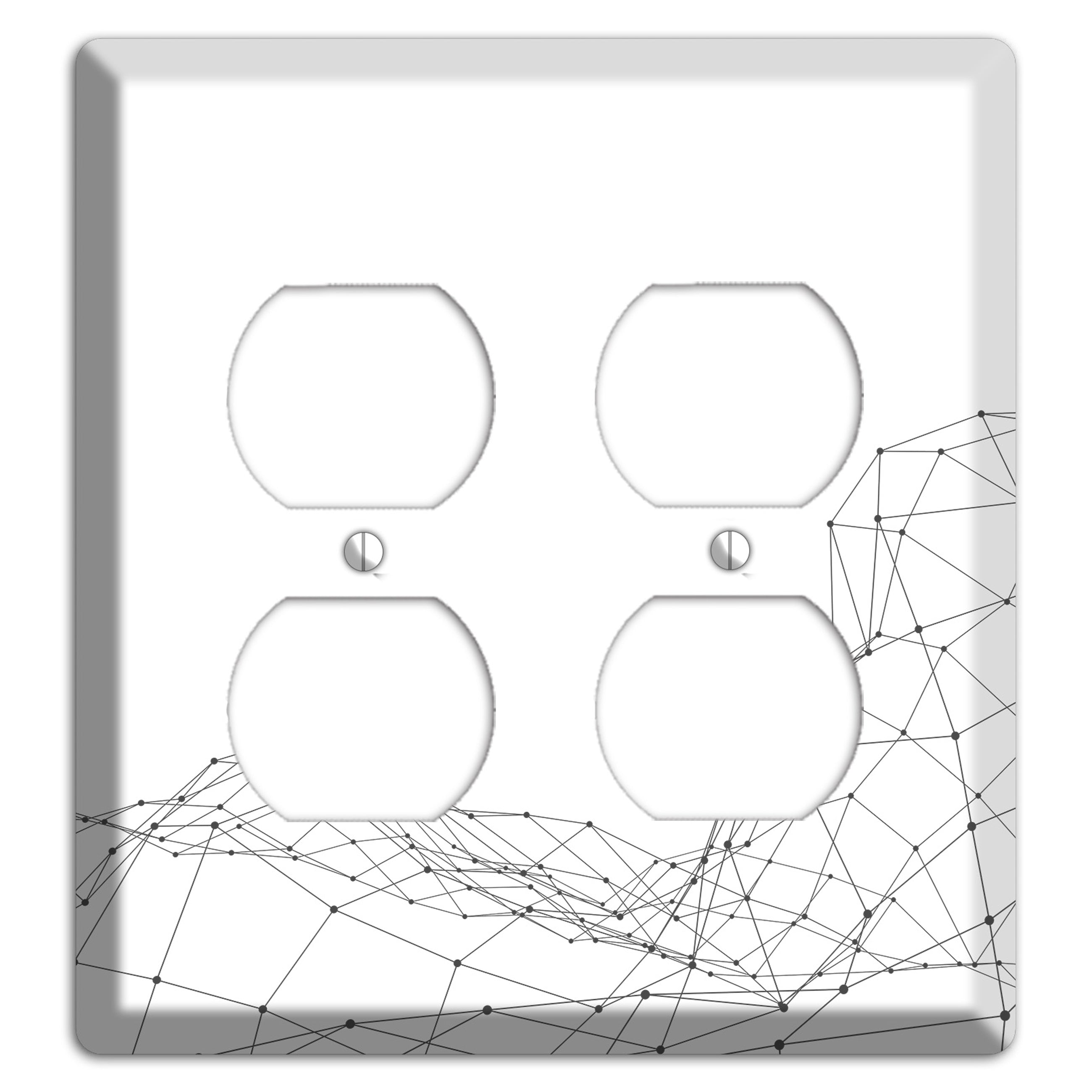 Lattice Wave Surge 2 Duplex Wallplate
