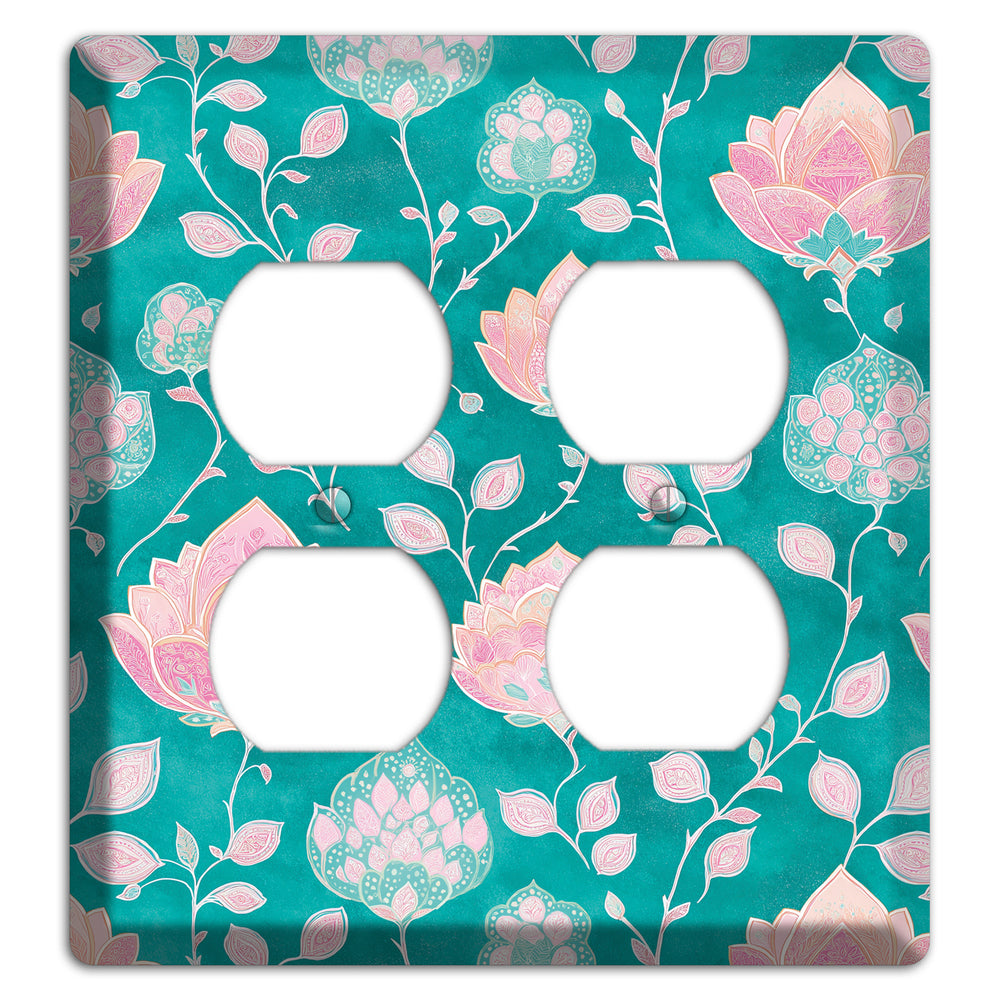 Lotus Garden Bloom 2 Duplex Wallplate