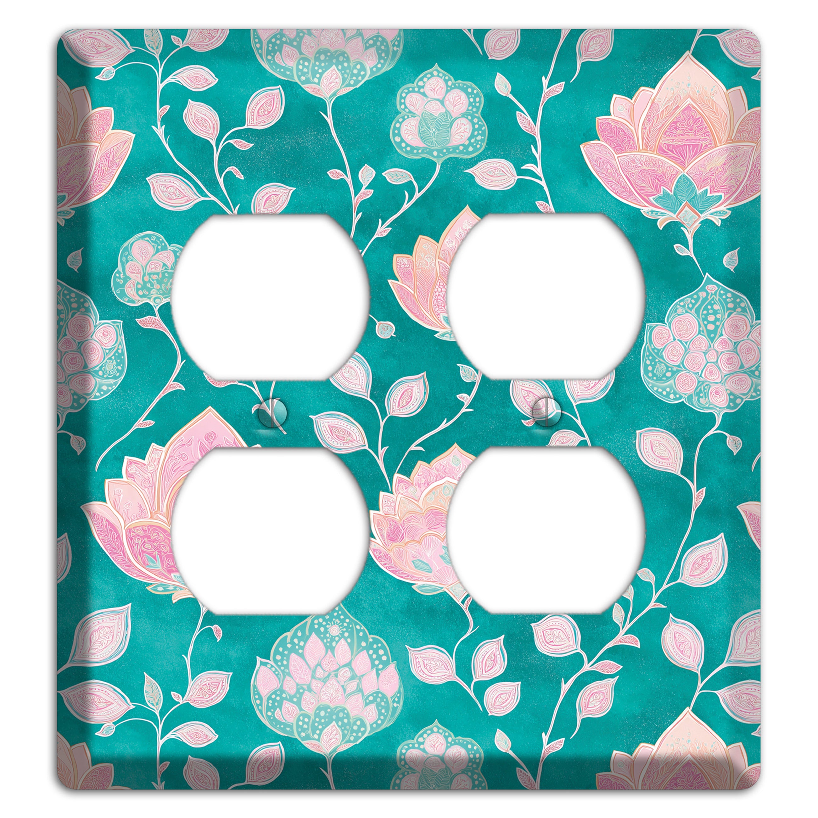 Lotus Garden Bloom 2 Duplex Wallplate