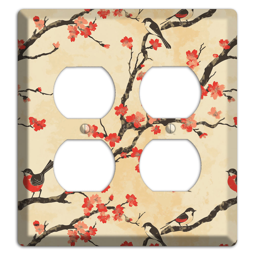 Blossom & Wing 2 Duplex Wallplate