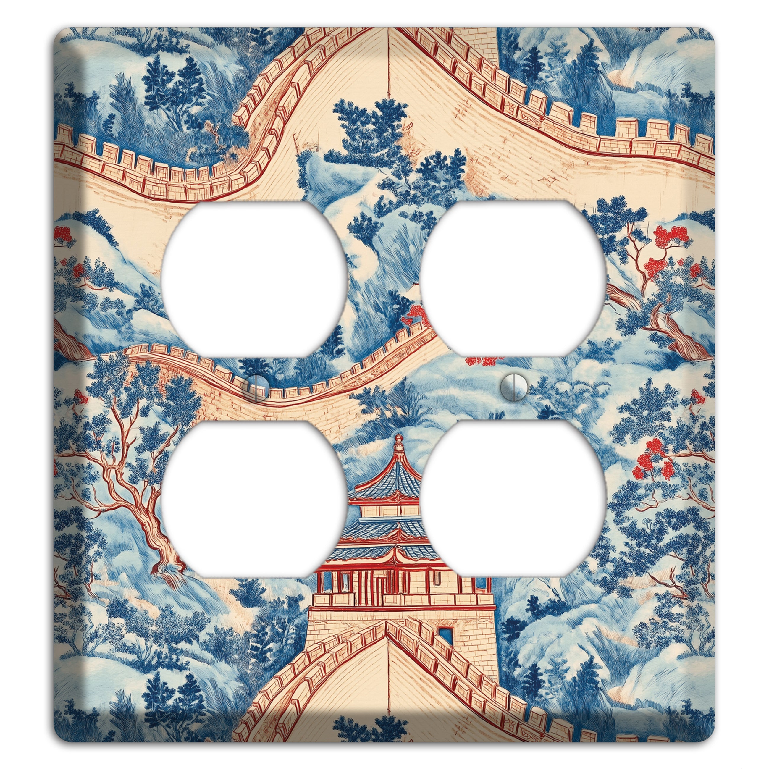 Great Wall Toile 2 Duplex Wallplate