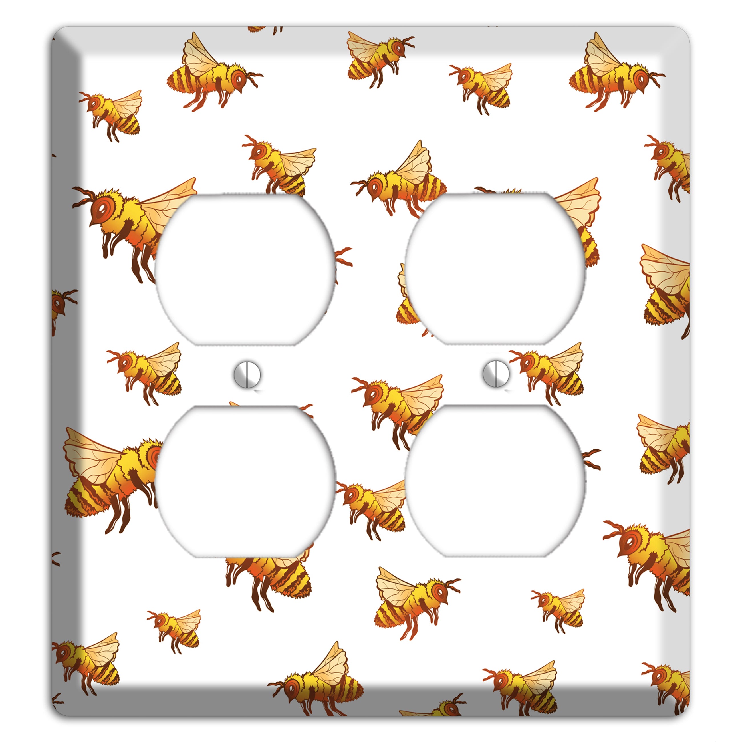 Golden Swarm Dance 2 Duplex Wallplate