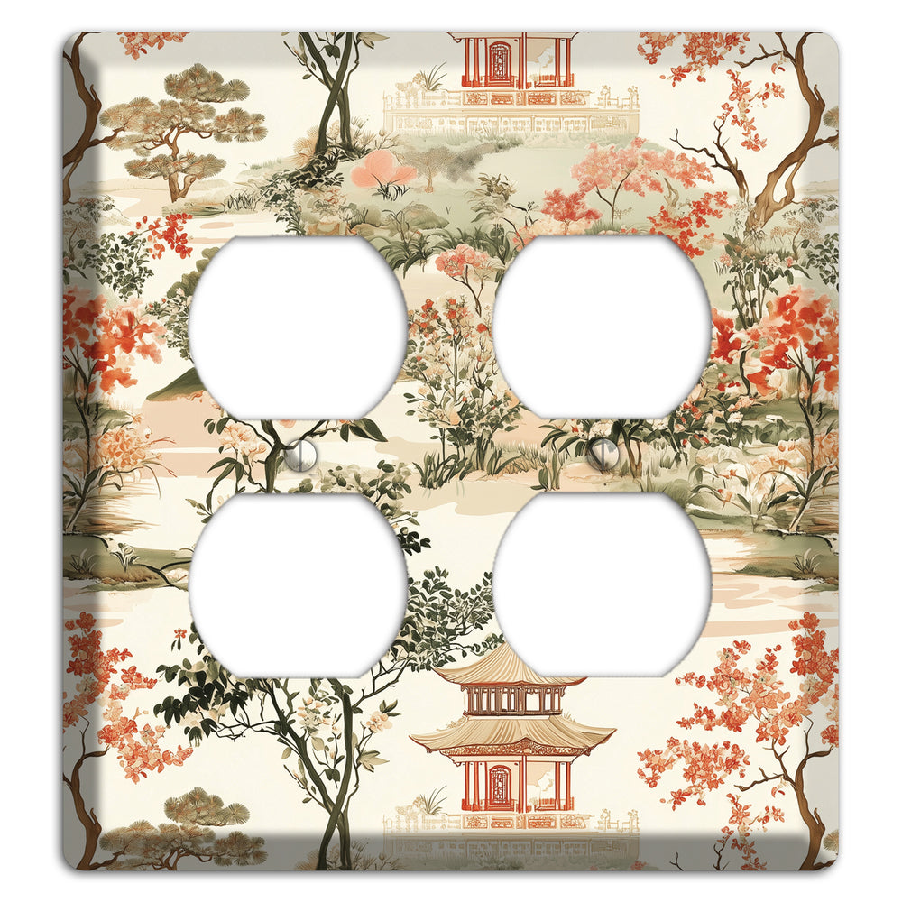 Pavilion & Petal 2 Duplex Wallplate