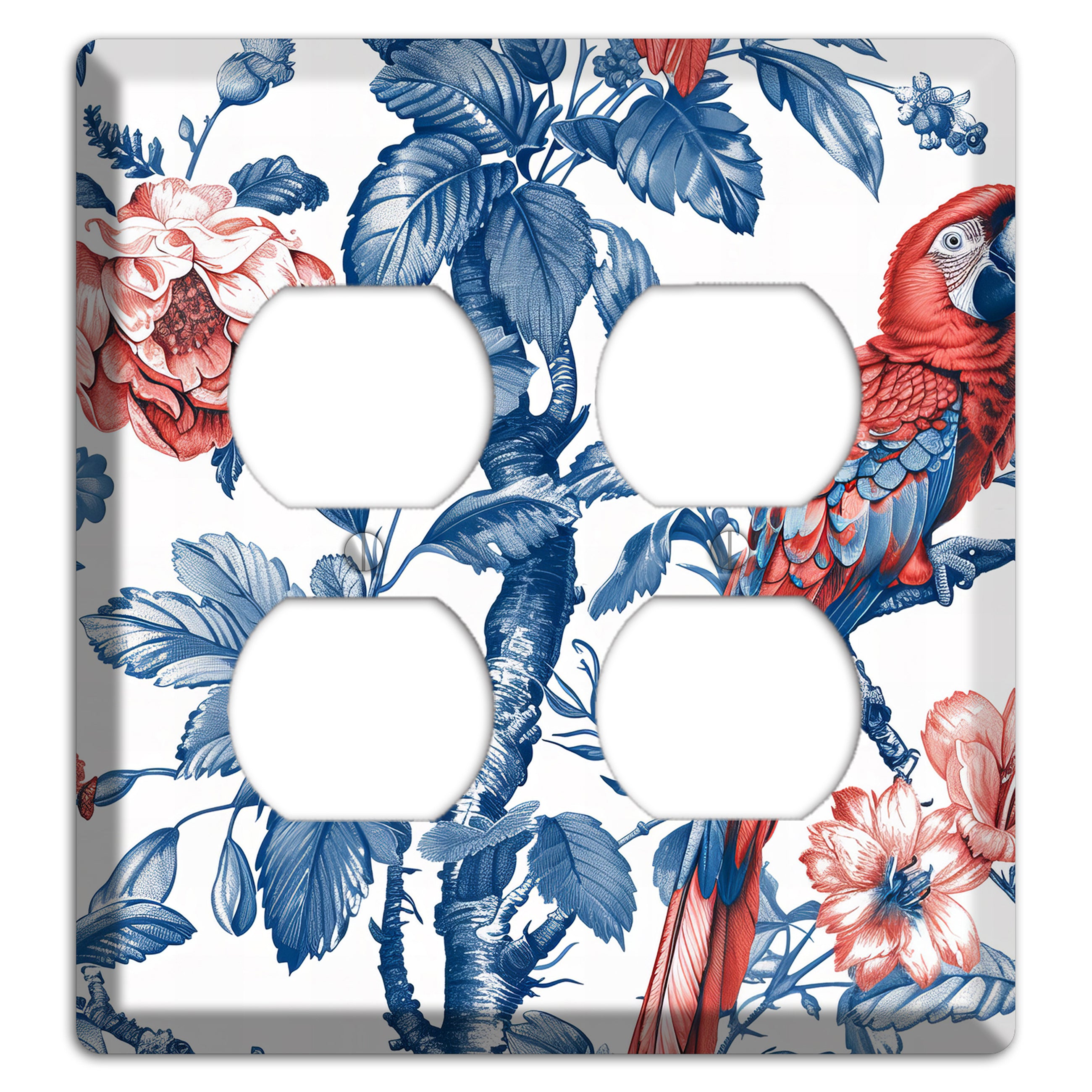 Scarlet in Bloom 2 Duplex Wallplate
