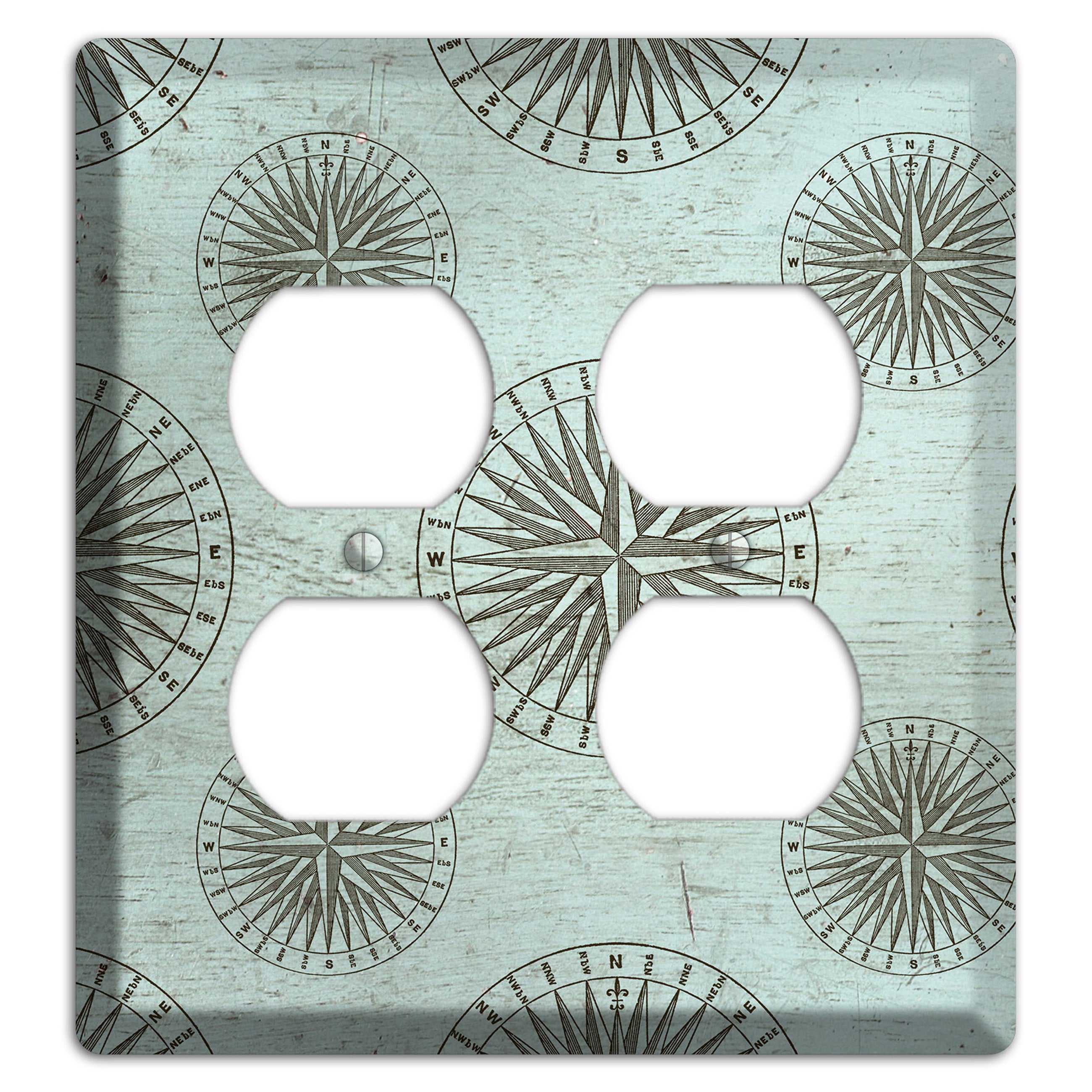 Compass & Current 2 Duplex Wallplate