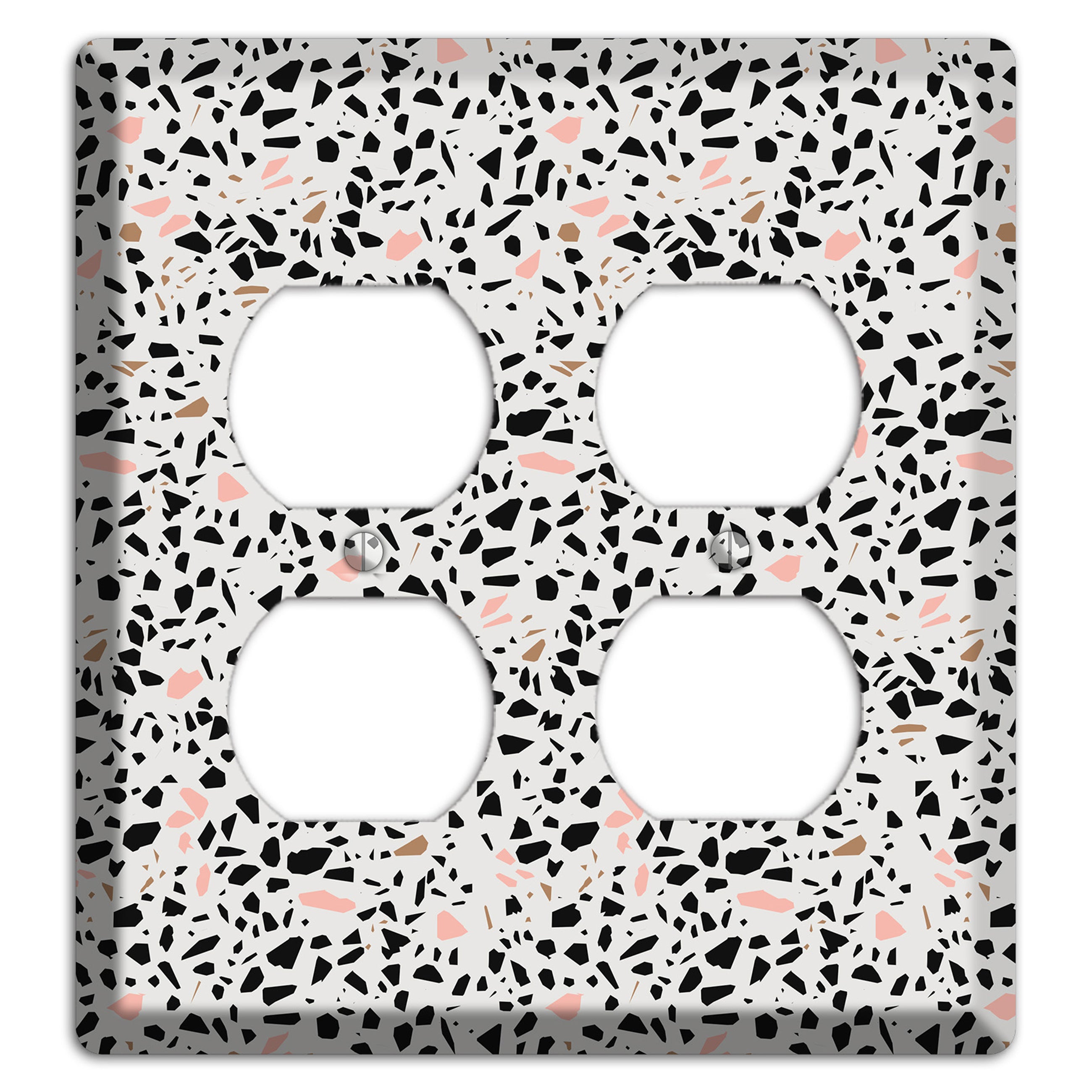 Monochrome Mix 2 Duplex Wallplate