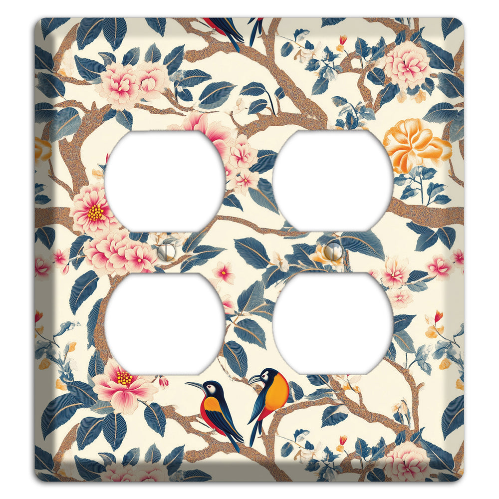 Blossom & Wing 2 Duplex Wallplate