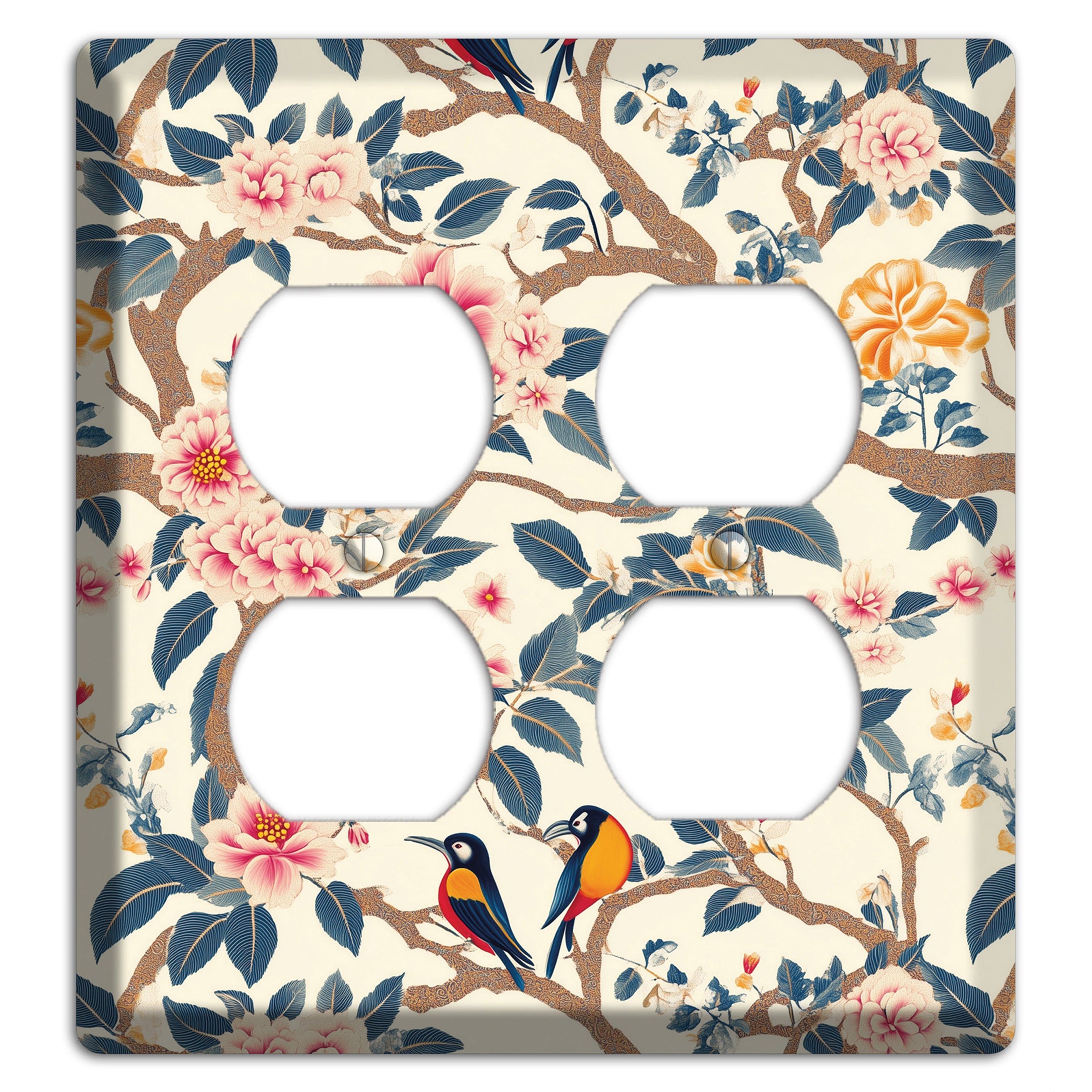 Blossom & Wing 2 Duplex Wallplate