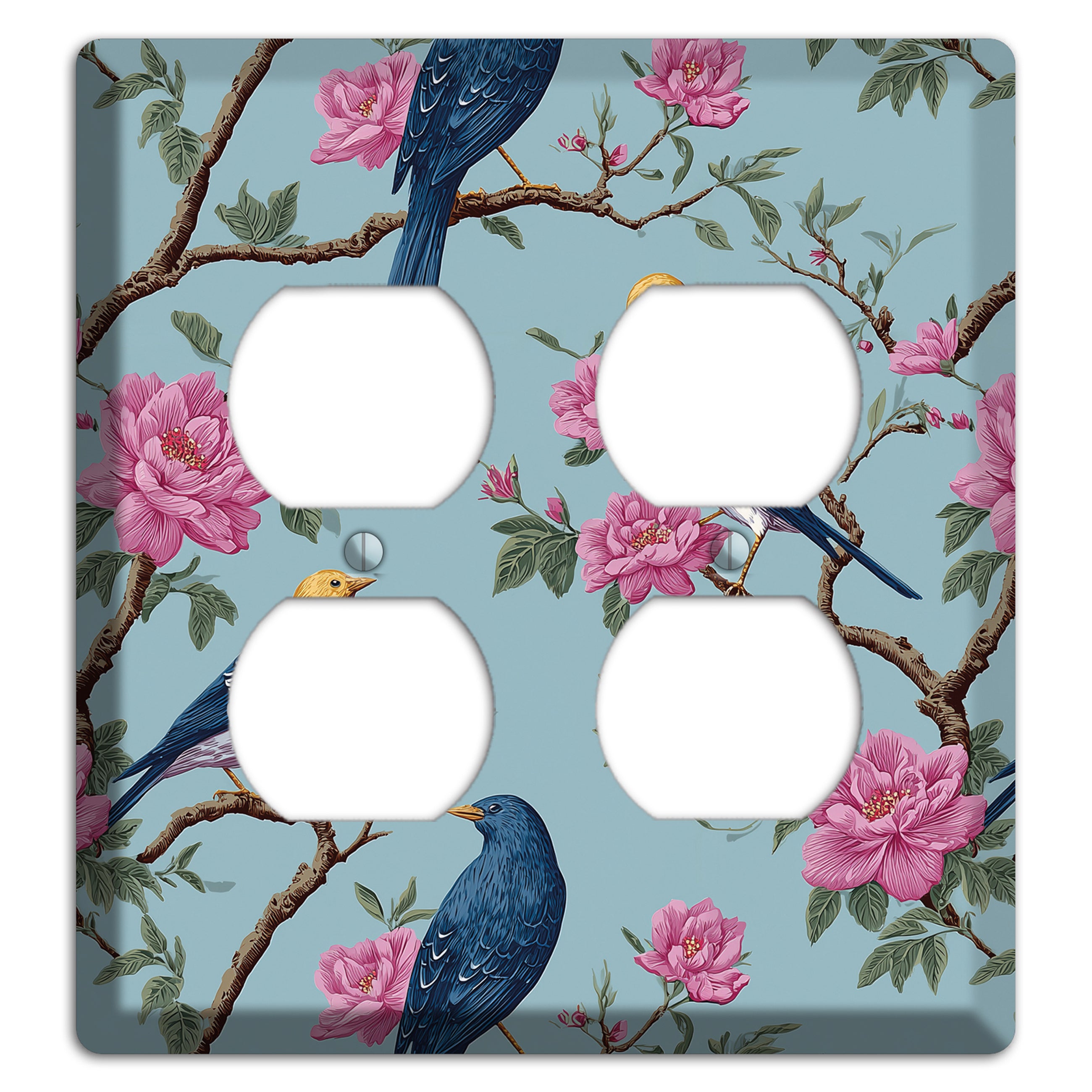 Blossom & Wing 2 Duplex Wallplate