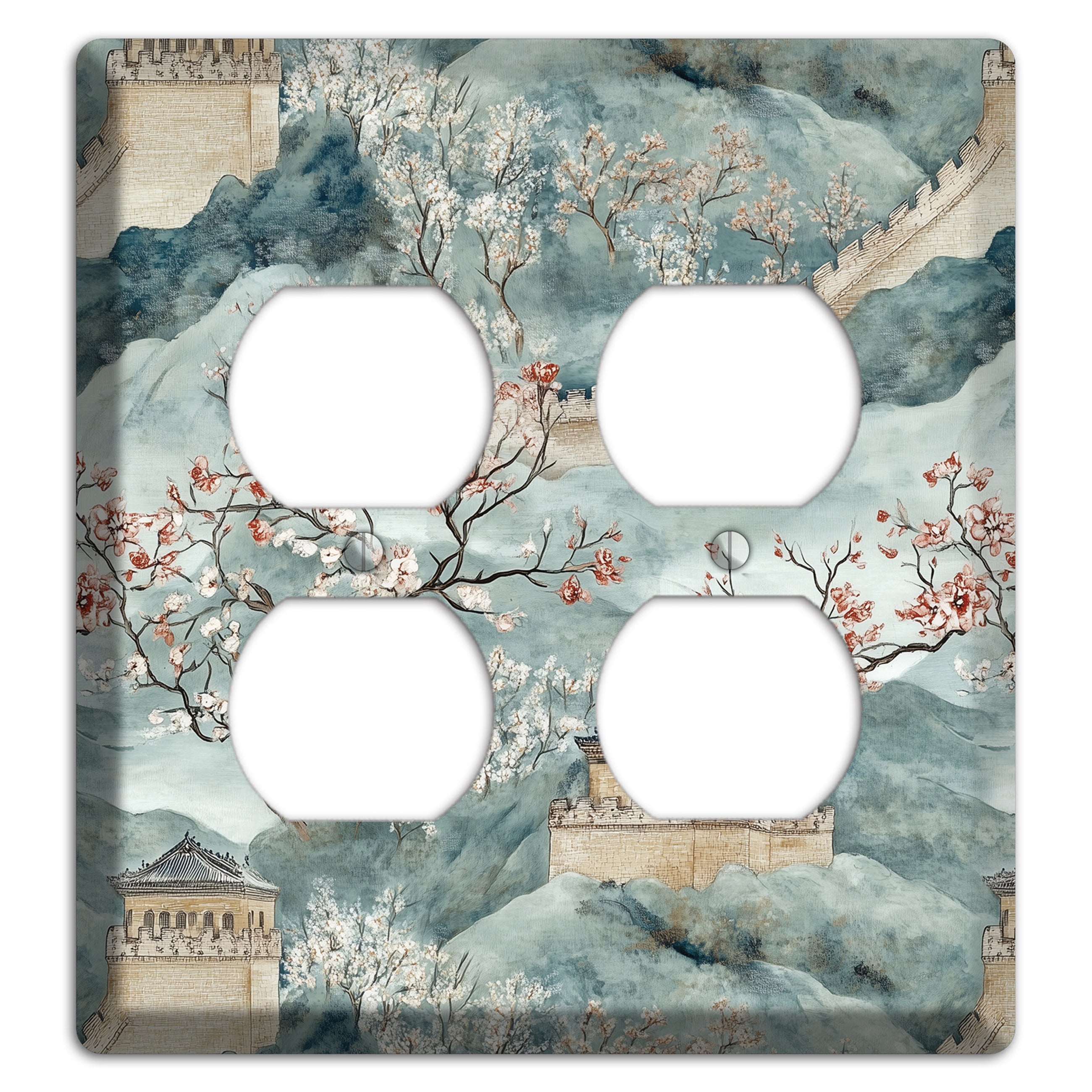 Rampart & Blossom 2 Duplex Wallplate