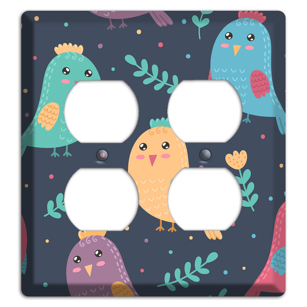 Jungle Giggles (Dark) 2 Duplex Wallplate