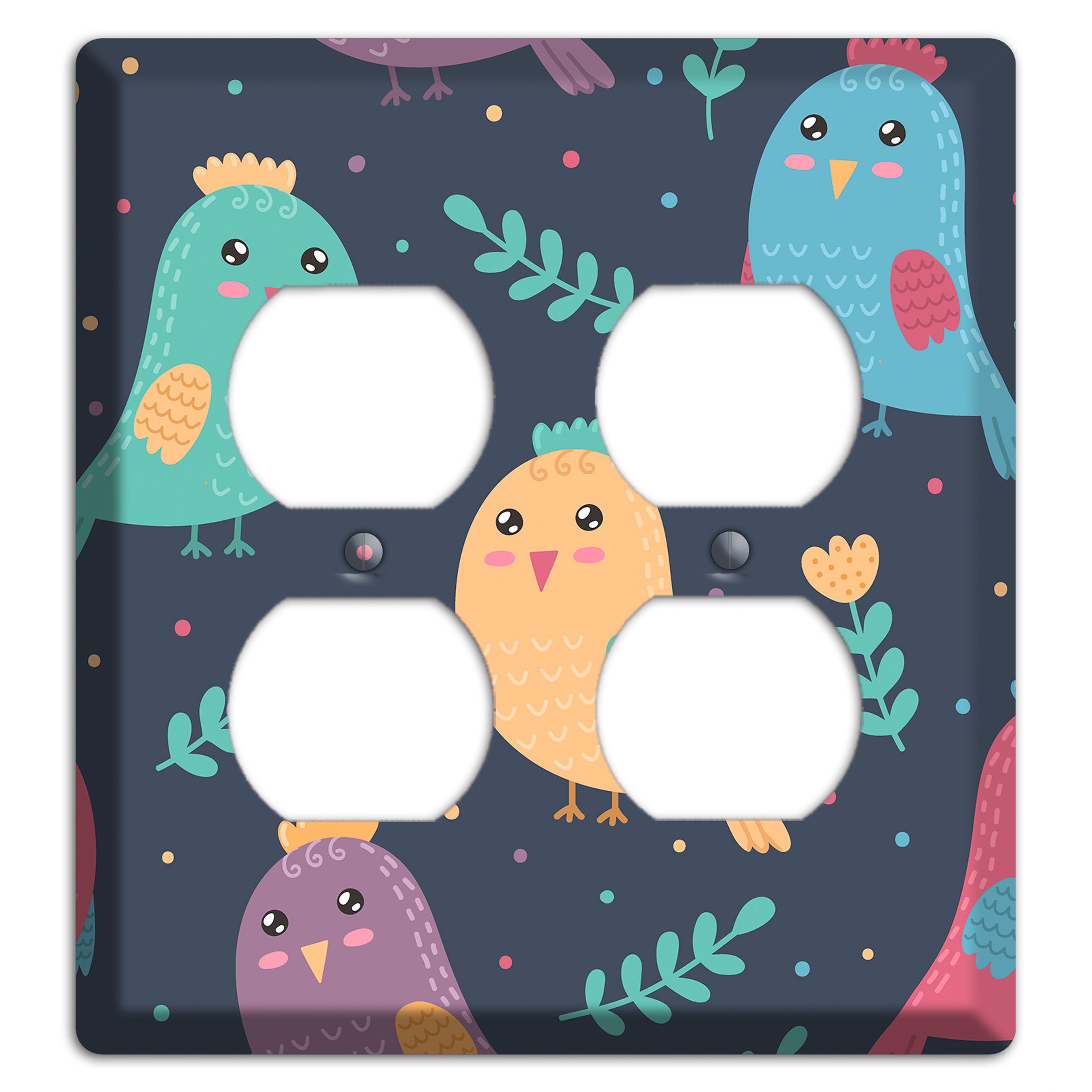 Jungle Giggles (Dark) 2 Duplex Wallplate