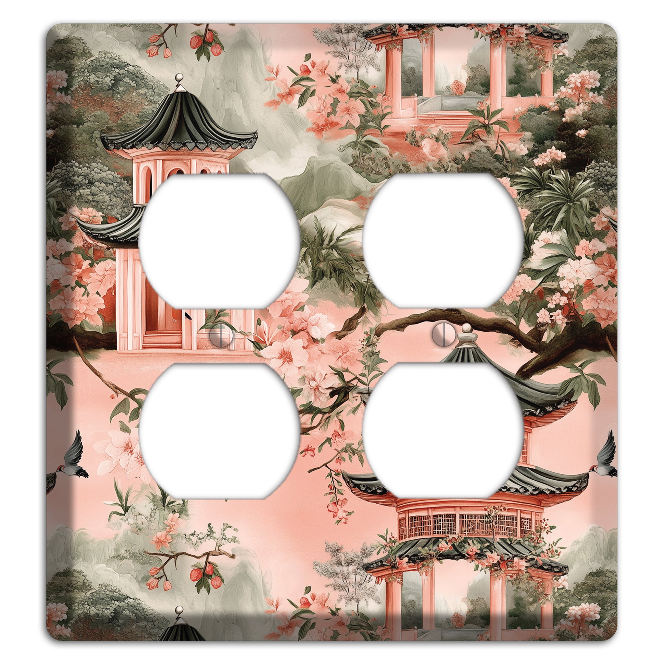 Pagoda & Plum 2 Duplex Wallplate