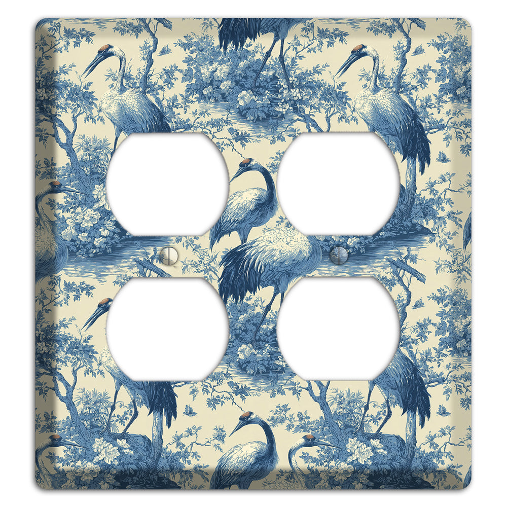 Cobalt Toile Vigil 2 Duplex Wallplate