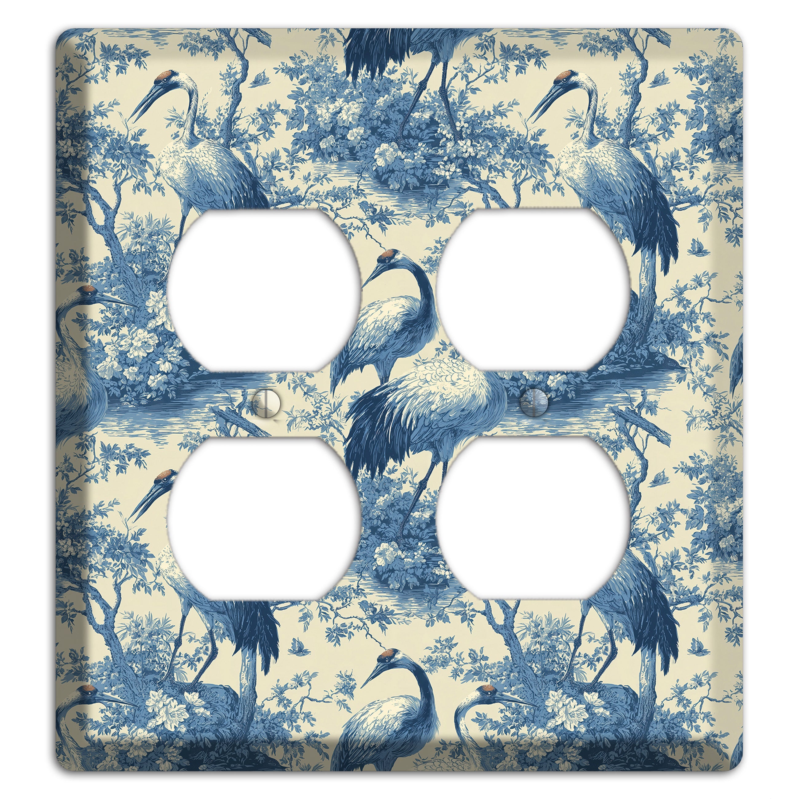 Cobalt Toile Vigil 2 Duplex Wallplate