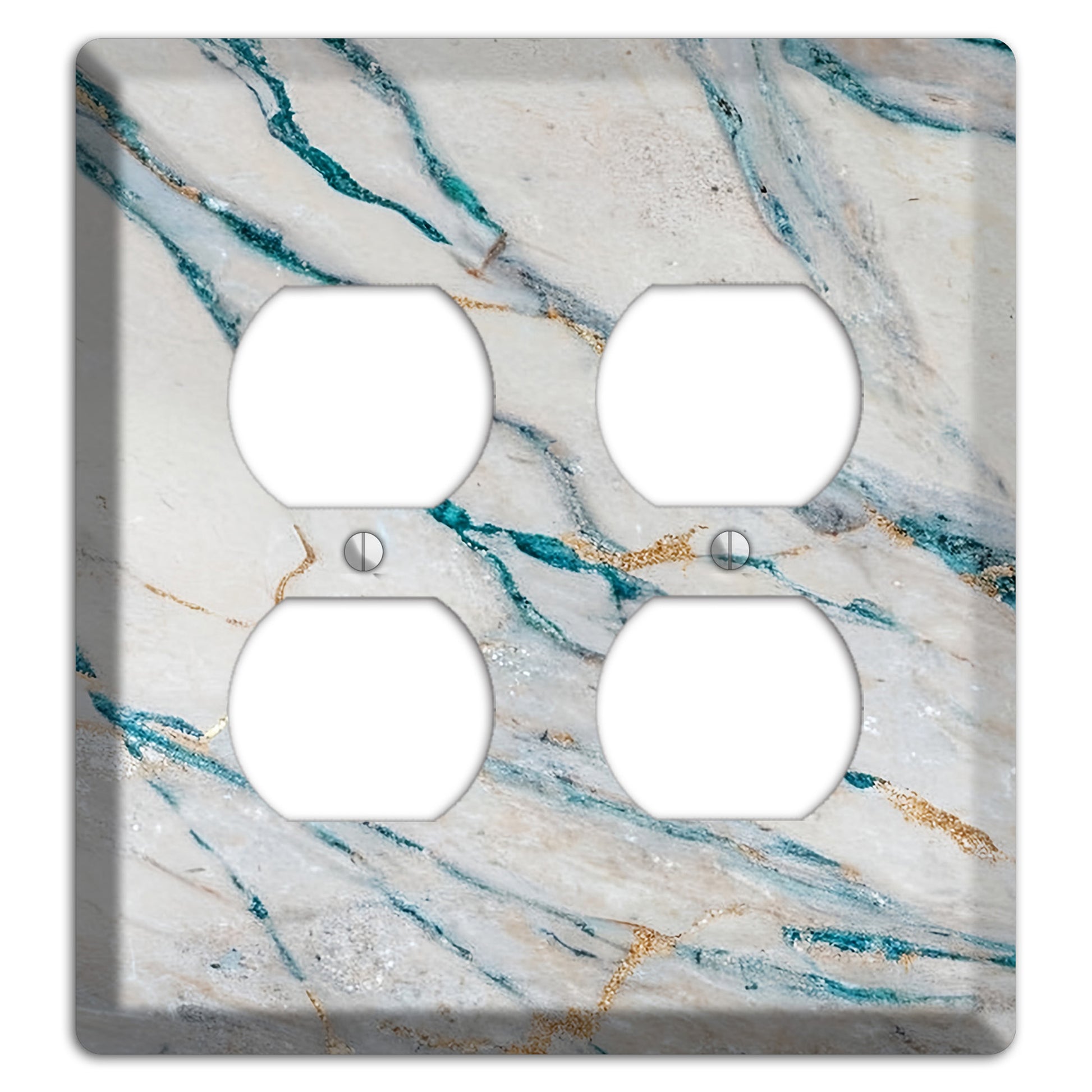 Bondi Blue Marble 2 Duplex Wallplate