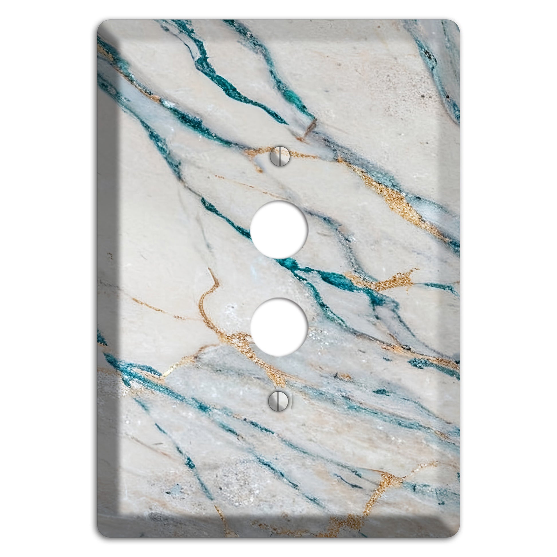 Bondi Blue Marble 1 Pushbutton Wallplate