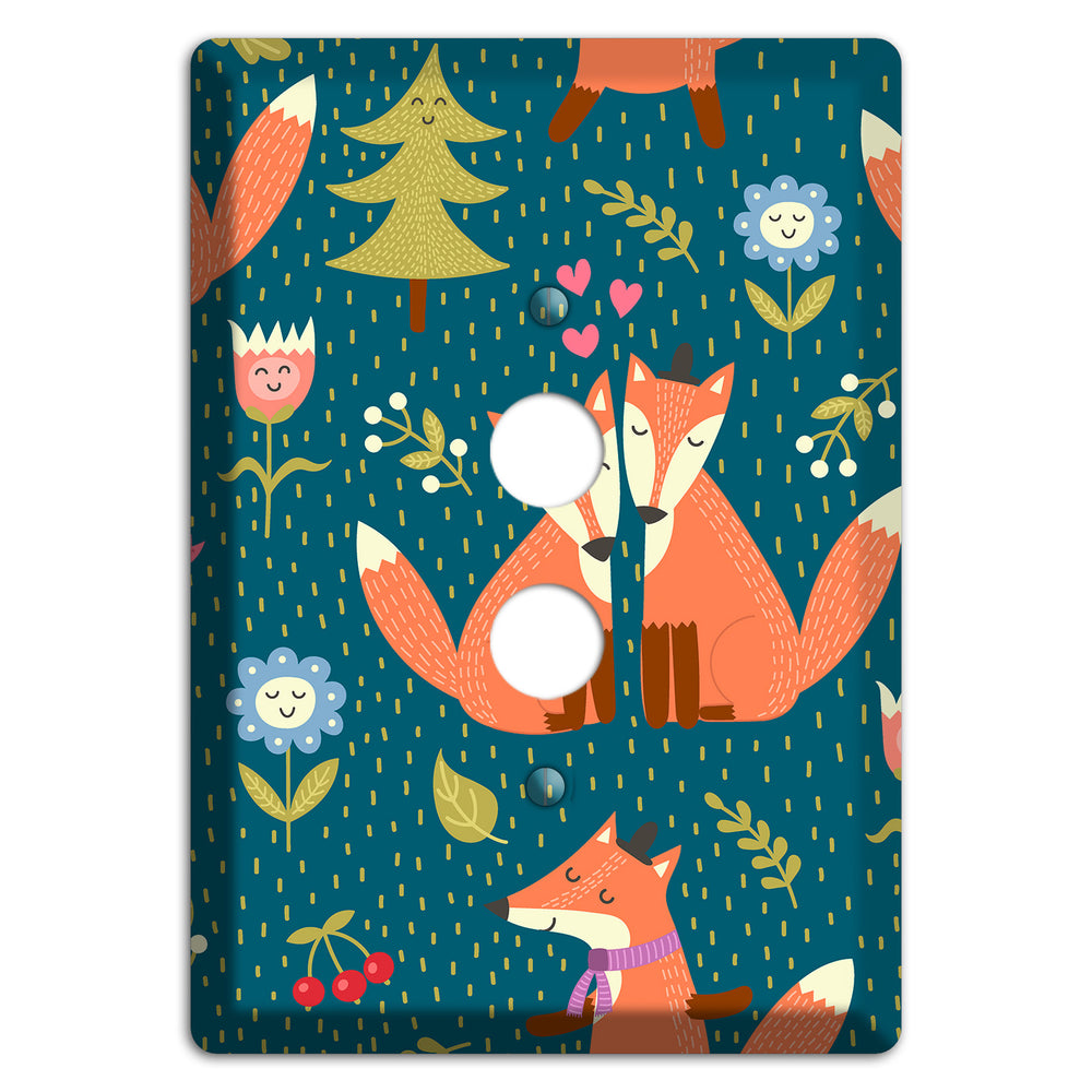 Fox Garden Love 1 Pushbutton Wallplate