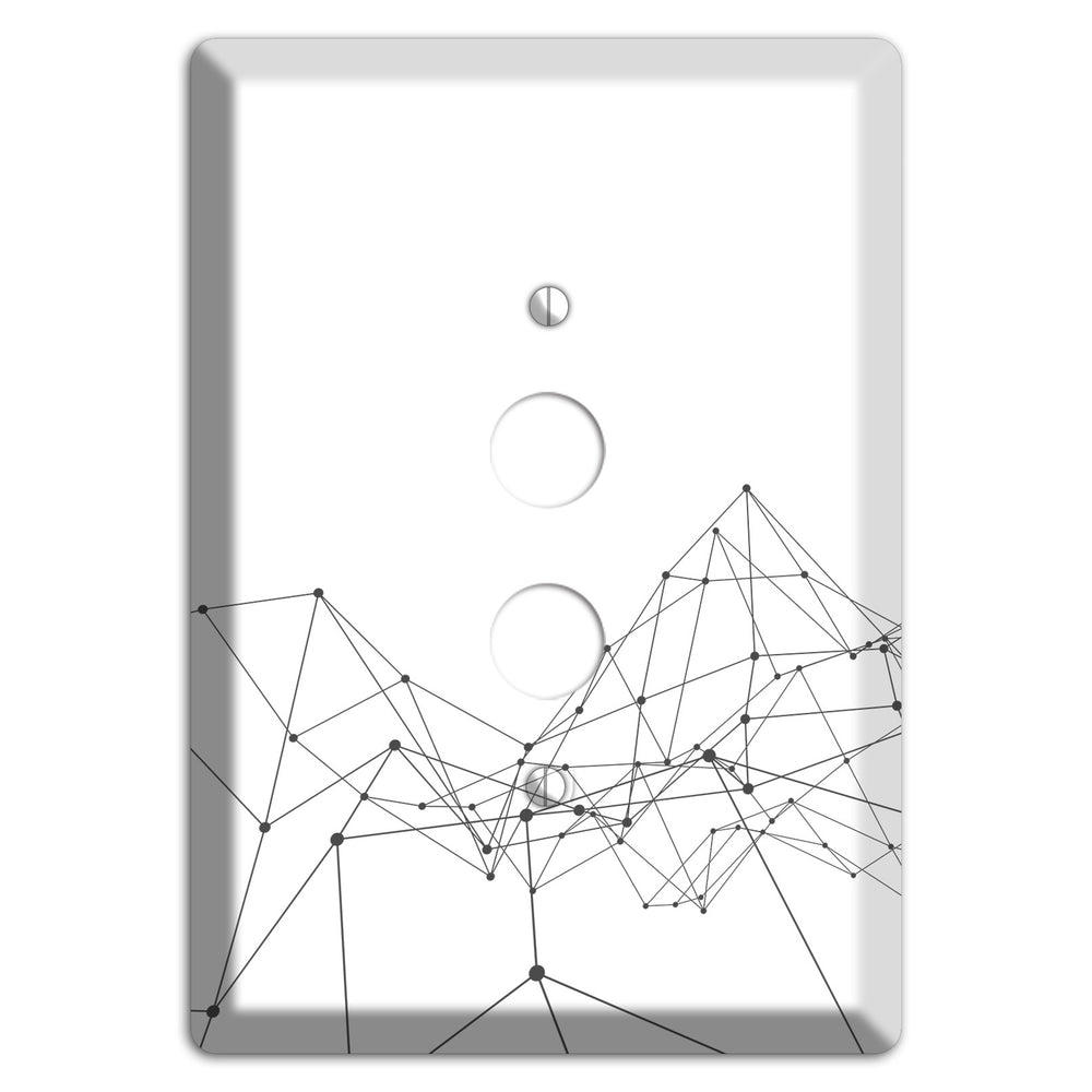Fractured Cartography 1 Pushbutton Wallplate