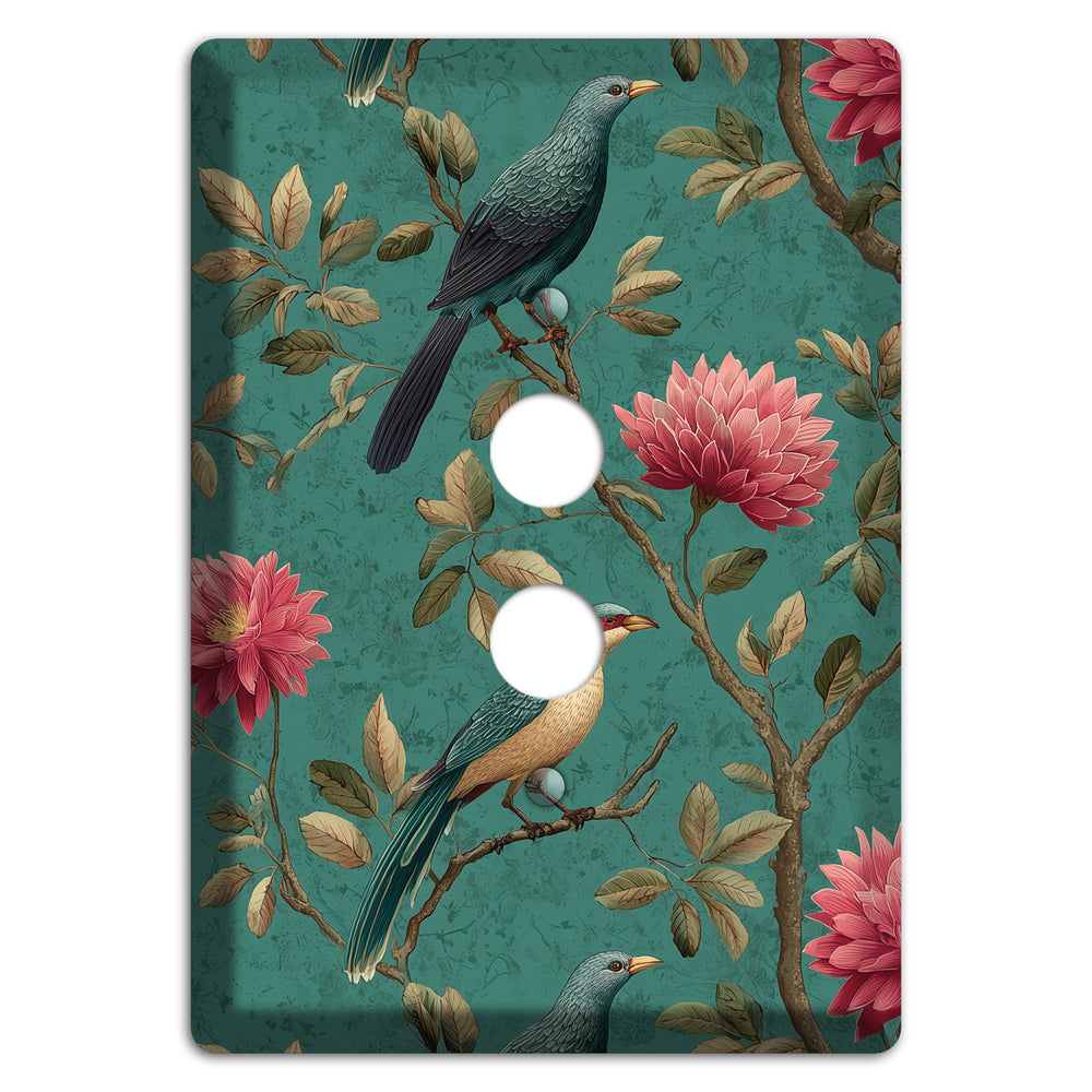 Crimson Perch 1 Pushbutton Wallplate