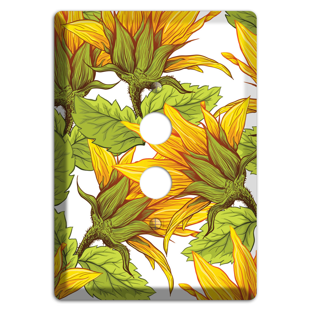 Golden Bloom Scatter 1 Pushbutton Wallplate