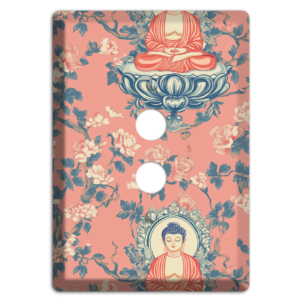 Lotus & Blossom 1 Pushbutton Wallplate