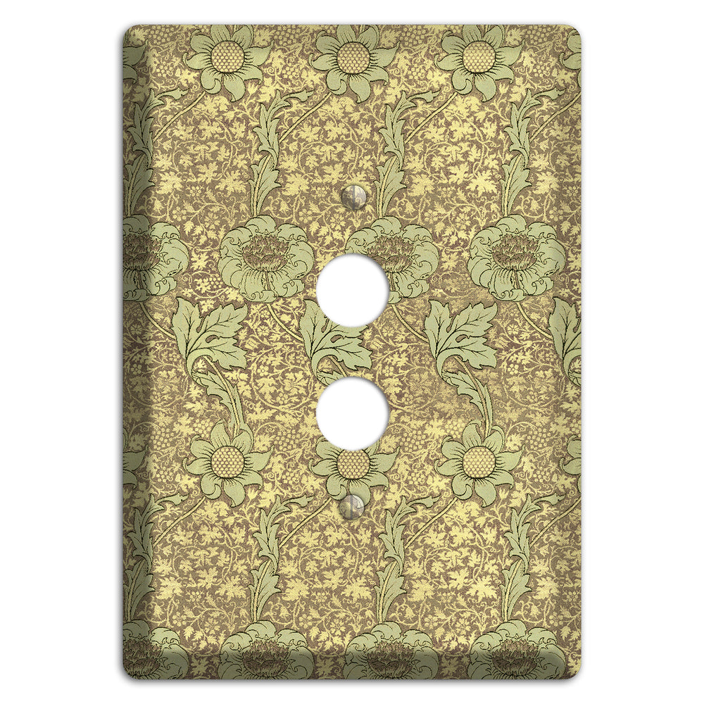 Wildflower Scroll 1 Pushbutton Wallplate