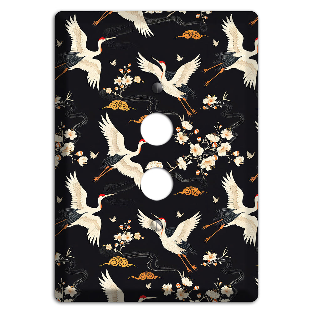 Obsidian Crane Nocturne 1 Pushbutton Wallplate