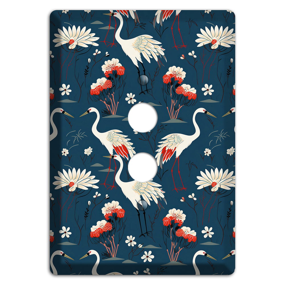 Sapphire Crane Meadow 1 Pushbutton Wallplate