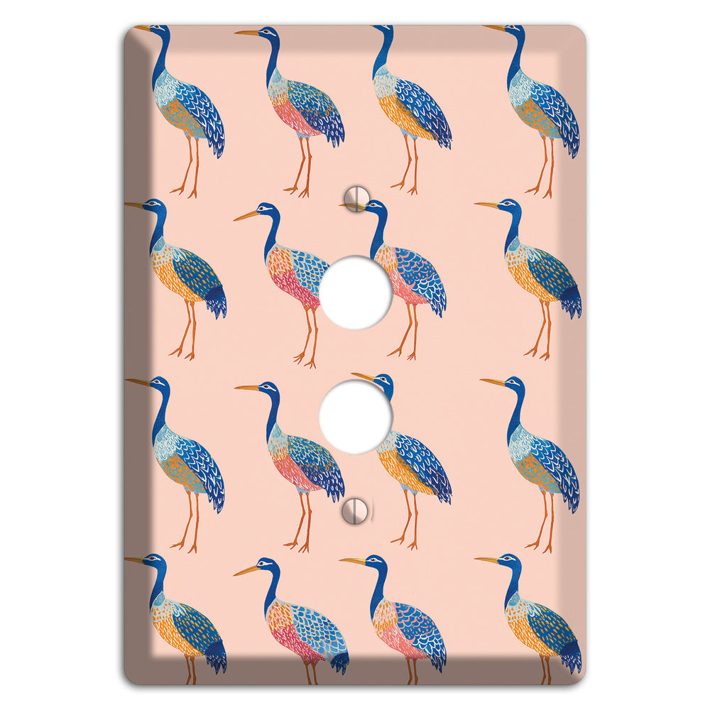 Blush Heron Parade 1 Pushbutton Wallplate