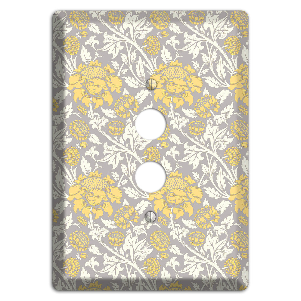 Golden Peony Lace 1 Pushbutton Wallplate