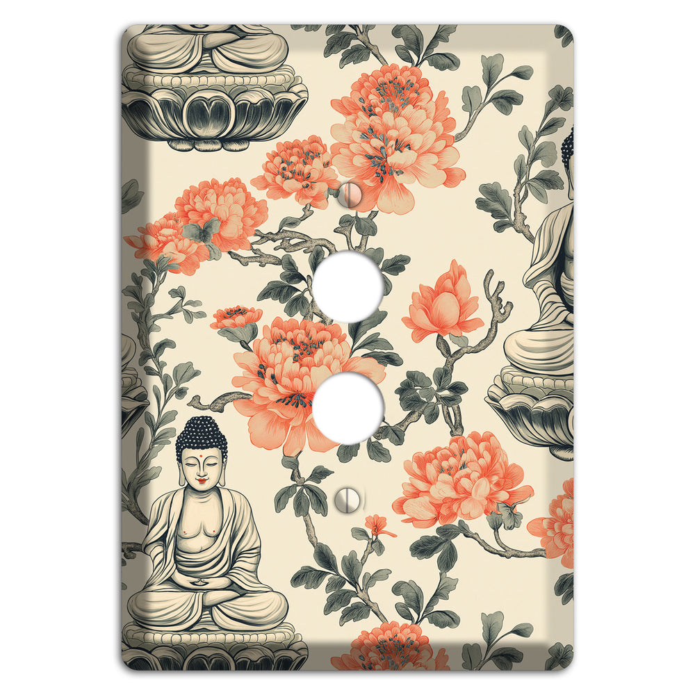 Lotus & Ember 1 Pushbutton Wallplate
