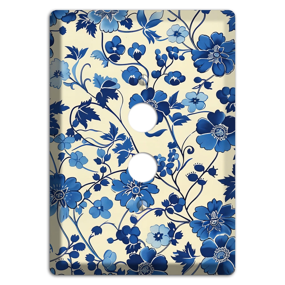 Porcelain Garden Riot 1 Pushbutton Wallplate