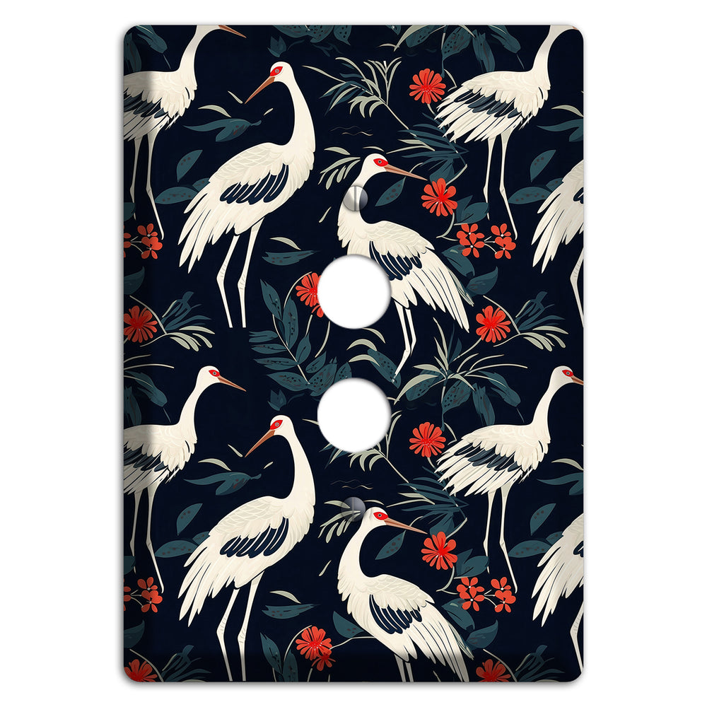 Midnight Plume Garden 1 Pushbutton Wallplate