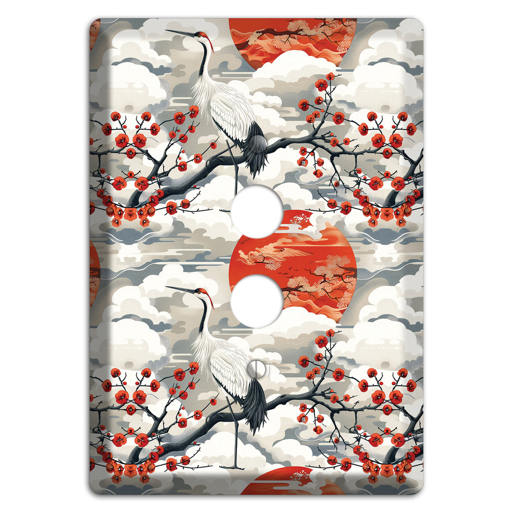Vermillion Sun Rising 1 Pushbutton Wallplate