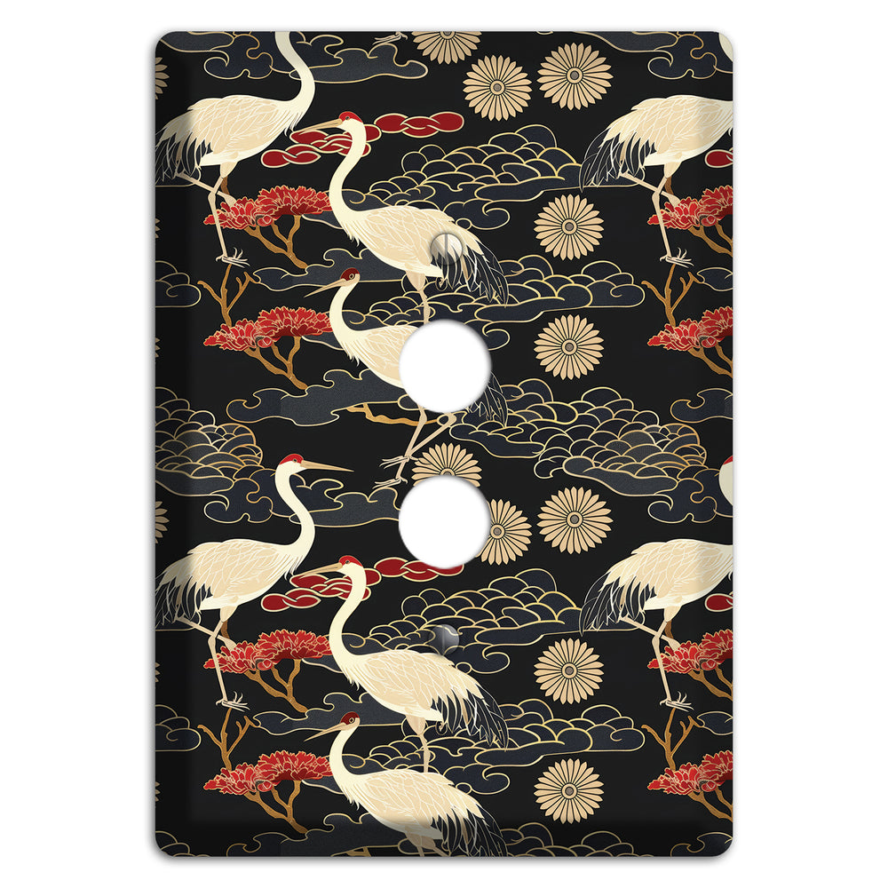 Obsidian Crane Procession 1 Pushbutton Wallplate
