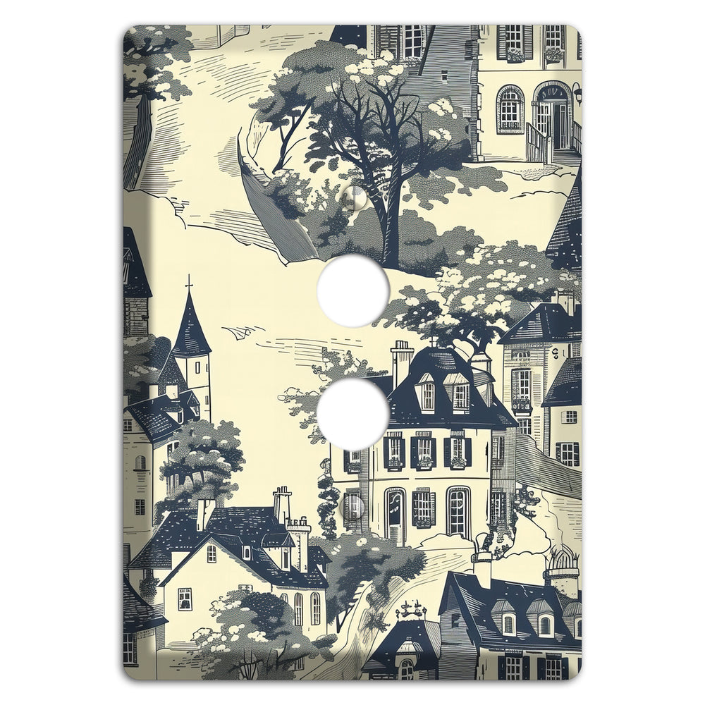 Village on the Hill 1 Pushbutton Wallplate