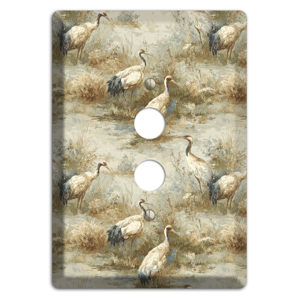 Marshland Crane Reverie 1 Pushbutton Wallplate