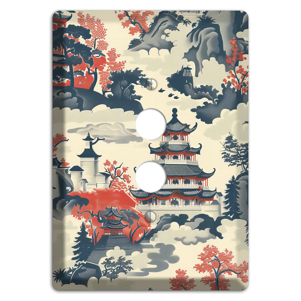 Ink & Ember Pagoda 1 Pushbutton Wallplate